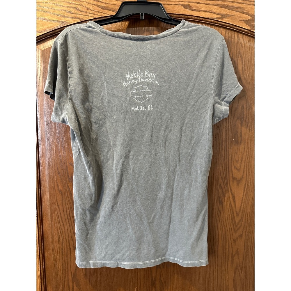 Harley-Davidson Freedom Machover‎ Tee Mobile Bay Alabama Womens XL T-Shirt - Picture 3 of 6
